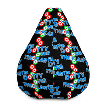 Load image into Gallery viewer, DOTTY OVER THE PLAN: Bean Bag Chair Cover (black)