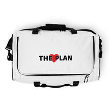 Load image into Gallery viewer, LOVE THE PLAN: White Duffle bag