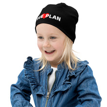 Load image into Gallery viewer, LOVE THE PLAN: Kids Beanie (black)