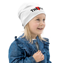 Load image into Gallery viewer, LOVE THE PLAN: Kids Beanie (white)
