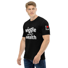 Load image into Gallery viewer, WIGGLE YOUR WAY TO WEALTH: Men's T-shirt (black)