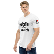 Load image into Gallery viewer, WIGGLE YOUR WAY TO WEALTH: Men's T-shirt (white)