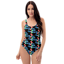 Load image into Gallery viewer, DOTTY OVER THE PLAN: One-Piece Swimsuit (black)