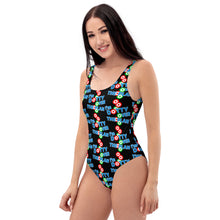 Load image into Gallery viewer, DOTTY OVER THE PLAN: One-Piece Swimsuit (black)