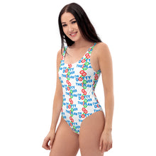 Load image into Gallery viewer, DOTTY OVER THE PLAN: One-Piece Swimsuit (white)