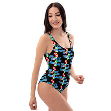 Load image into Gallery viewer, DOTTY OVER THE PLAN: One-Piece Swimsuit (black)