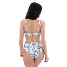 Load image into Gallery viewer, DOTTY OVER THE PLAN: Recycled high-waisted bikini (white)