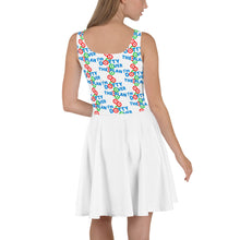 Load image into Gallery viewer, DOTTY OVER THE PLAN: Skater Dress (white)