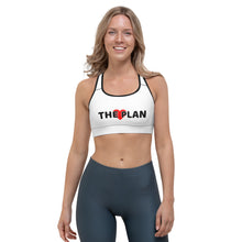 Load image into Gallery viewer, LOVE THE PLAN: Sports bra (white)