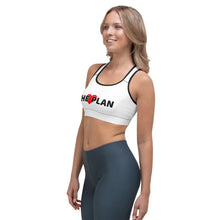 Load image into Gallery viewer, LOVE THE PLAN: Sports bra (white)