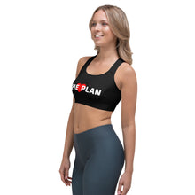 Load image into Gallery viewer, LOVE THE PLAN: Sports bra (black)