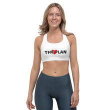 Load image into Gallery viewer, LOVE THE PLAN: Sports bra (white)