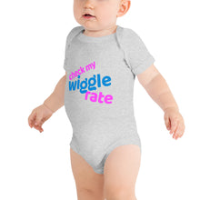 Load image into Gallery viewer, CHECK MY WIGGLE RATE: Baby short sleeve one piece