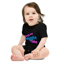 Load image into Gallery viewer, CHECK MY WIGGLE RATE: Baby short sleeve one piece