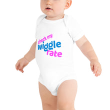 Load image into Gallery viewer, CHECK MY WIGGLE RATE: Baby short sleeve one piece