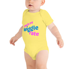 Load image into Gallery viewer, CHECK MY WIGGLE RATE: Baby short sleeve one piece