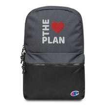 Load image into Gallery viewer, LOVE THE PLAN: Embroidered Champion Backpack