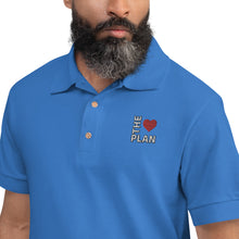 Load image into Gallery viewer, LOVE THE PLAN: Embroidered Polo Shirt