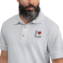 Load image into Gallery viewer, LOVE THE PLAN: Embroidered Polo Shirt