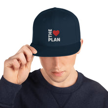 Load image into Gallery viewer, LOVE THE PLAN: Embroidered Snapback Hat