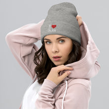 Load image into Gallery viewer, LOVE THE PLAN: Cuffed Beanie (dark)
