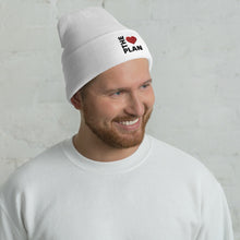 Load image into Gallery viewer, LOVE THE PLAN: Cuffed Beanie (light)