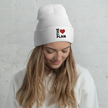 Load image into Gallery viewer, LOVE THE PLAN: Cuffed Beanie (light)