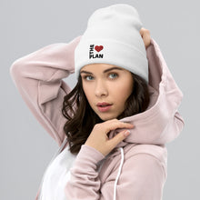 Load image into Gallery viewer, LOVE THE PLAN: Cuffed Beanie (light)