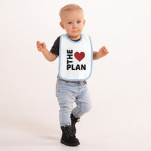 Load image into Gallery viewer, LOVE THE PLAN: Embroidered Baby Bib