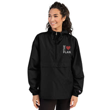 Load image into Gallery viewer, LOVE THE PLAN: Embroidered Champion Packable Jacket