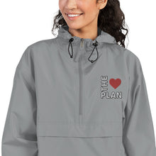 Load image into Gallery viewer, LOVE THE PLAN: Embroidered Champion Packable Jacket