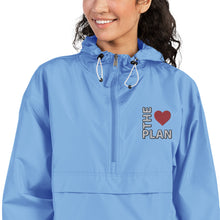 Load image into Gallery viewer, LOVE THE PLAN: Embroidered Champion Packable Jacket