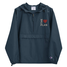 Load image into Gallery viewer, LOVE THE PLAN: Embroidered Champion Packable Jacket