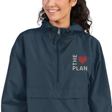 Load image into Gallery viewer, LOVE THE PLAN: Embroidered Champion Packable Jacket