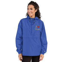 Load image into Gallery viewer, LOVE THE PLAN: Embroidered Champion Packable Jacket