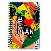 Load image into Gallery viewer, LOVE THE PLAN: Spiral notebook (abstract)