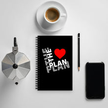 Load image into Gallery viewer, THE PLAN: Spiral notebook (black)