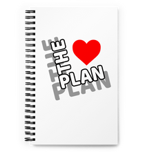 Load image into Gallery viewer, THE PLAN: Spiral notebook (white)