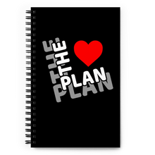 Load image into Gallery viewer, THE PLAN: Spiral notebook (black)
