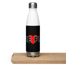 Load image into Gallery viewer, LOVE THE PLAN: Stainless Steel Water Bottle (black)