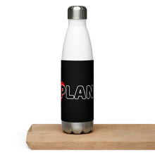 Load image into Gallery viewer, LOVE THE PLAN: Stainless Steel Water Bottle (black)