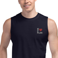 Load image into Gallery viewer, LOVE THE PLAN: Embroidered Muscle Shirt