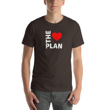 Load image into Gallery viewer, LOVE THE PLAN: Short-Sleeve Unisex T-Shirt (white text)
