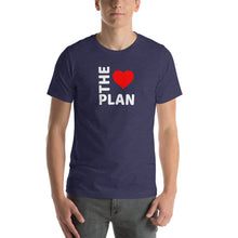 Load image into Gallery viewer, LOVE THE PLAN: Short-Sleeve Unisex T-Shirt (white text)