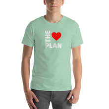 Load image into Gallery viewer, LOVE THE PLAN: Short-Sleeve Unisex T-Shirt (white text)