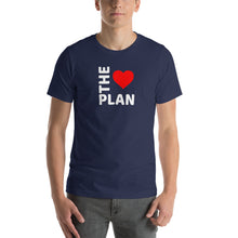 Load image into Gallery viewer, LOVE THE PLAN: Short-Sleeve Unisex T-Shirt (white text)