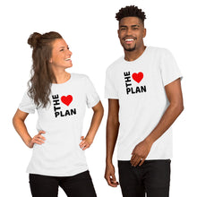 Load image into Gallery viewer, LOVE THE PLAN: Short-Sleeve Unisex T-Shirt (black text)