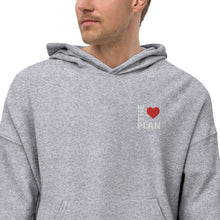 Load image into Gallery viewer, LOVE THE PLAN: Unisex Sueded Fleece Hoodie