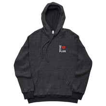 Load image into Gallery viewer, LOVE THE PLAN: Unisex Sueded Fleece Hoodie