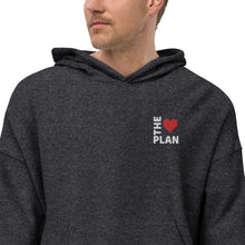 Load image into Gallery viewer, LOVE THE PLAN: Unisex Sueded Fleece Hoodie